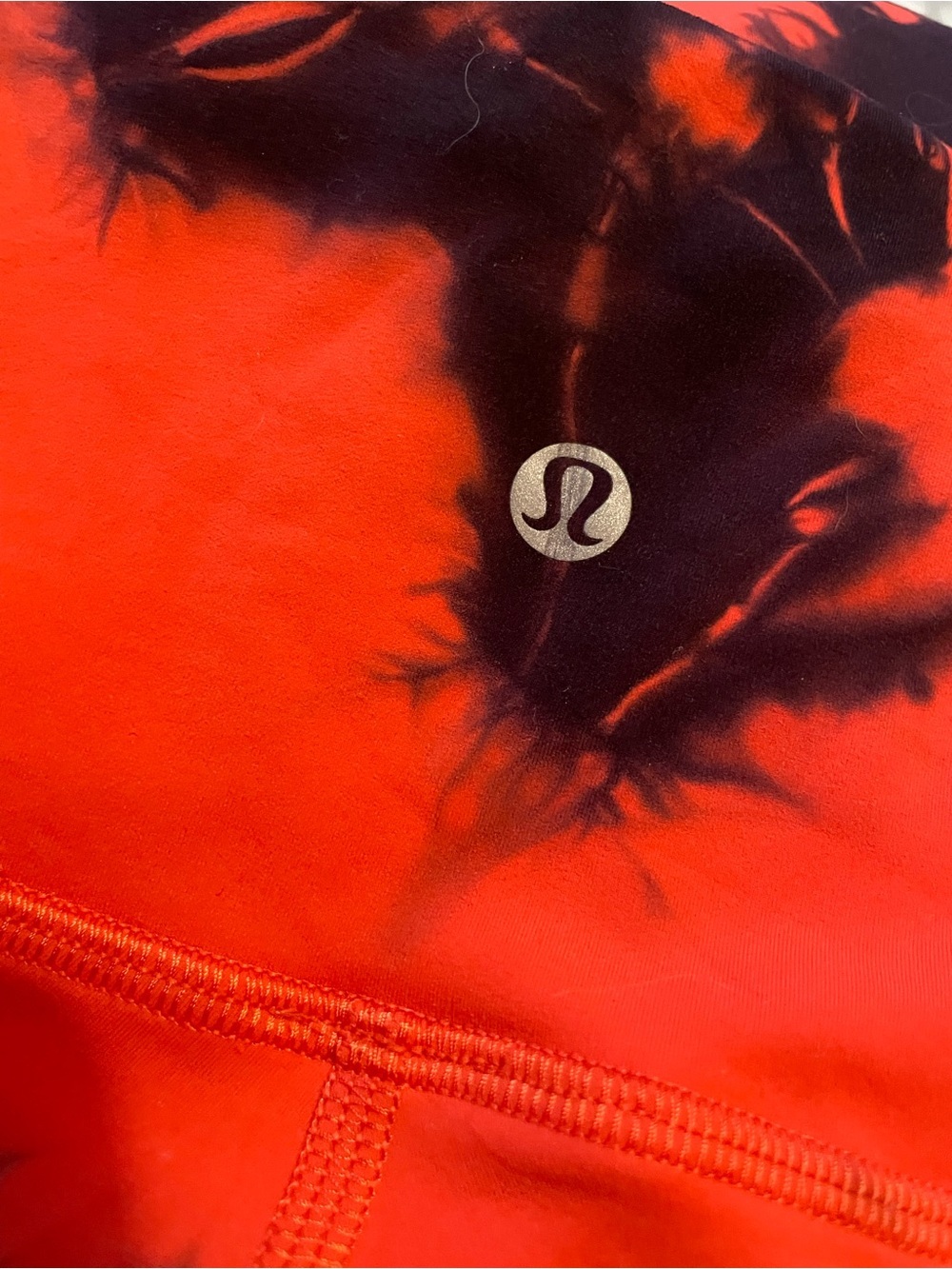 lululemon athletica Red & Black Tie-Dye High-Rise Leggings - Picture 4 of 4